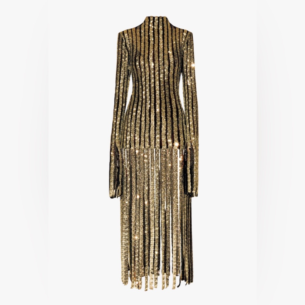 Aggi Jazmine Golden Star Sequin Frill Dress